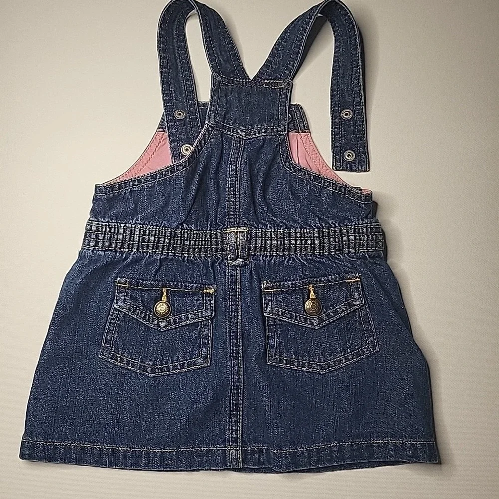 BABY GAP Denim Overall‎ Dress Skirtall Size 12-18 Months